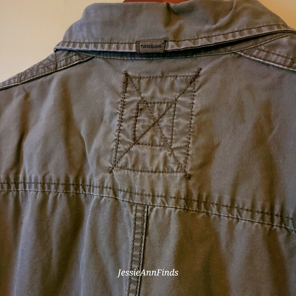 Timberland Green Button Down Shirt Jacket Shacket Men's Size XXL - Picture 5 of 14